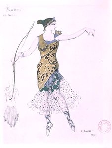 Anna Pavlova habillée en Diane