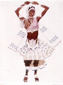 Costume de bayadère créé par Léon Bakst pour « Le Dieu bleu » de Reynaldo Hahn (1875 - 1947)