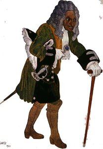 Conception de costume pour Galesson, le tuteur du prince, de La Belle au bois dormant - Leon Bakst