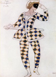 Costume pour Arlequin, de La Belle au bois dormant, 1921 - Leon Bakst