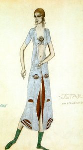 Costume pour Ida Rubinstein en Ishtar, 1924 - Leon Bakst