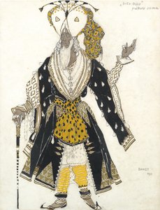 Costume pour le ballet Le Dieu Bleu par R. Hahn, 1911
