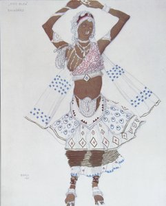 Costume pour le Ballet Le Dieu Bleu par R. Hahn, 1912