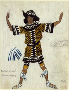 Costume pour le ballet Daphnis et Chloé de M. Ravel