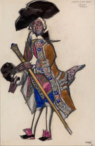 Costume pour le ballet Les femmes de bonne humeur - Leon Bakst