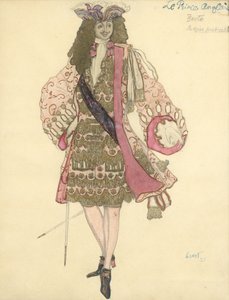 Costume pour le ballet La Belle au bois dormant de P. Tchaïkovski - Leon Bakst