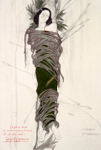 Costume pour la danseuse de ballet Ida Rubinstein, 1911