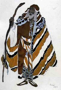 Costume pour le vieil homme en jaune, du Martyre de Saint Sébastien