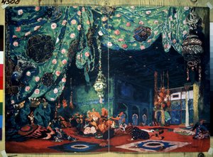 Décor pour le ballet Sheherazade de Nicolas Rimski-Korsakov