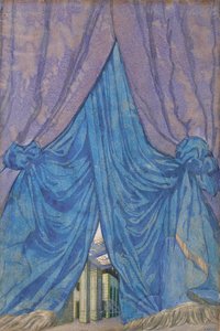 Conception de rideau pour le ballet La Belle au bois dormant de P. Tchaïkovski, 1921