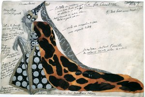 Fée Carabosse, costume pour le ballet La Belle au bois dormant de Tchaïkovski, début du 19ème siècle