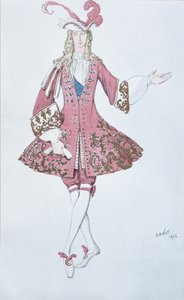 Page de la princesse. Costume pour le ballet La Belle au bois dormant de P. Tchaïkovski, 1916 - Leon Bakst