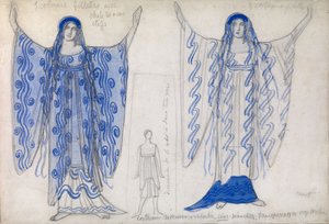 Phèdre. Costume pour le drame Phèdre de Jean Racine, vers 1923