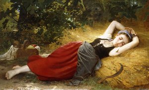 Jeune Paysanne Endormie, 1874 - Leon Bazile Perrault