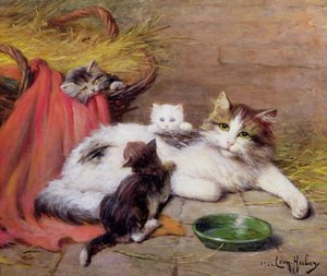 Chat avec chatons, 1924
