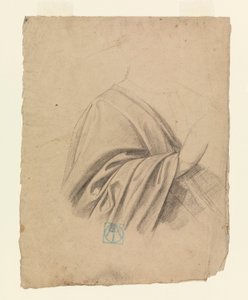 Dessin, étude de draperie, 1886-92