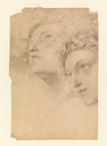 Dessin, deux têtes de femme, 1886-92