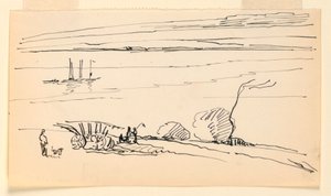 Paysage avec rivière