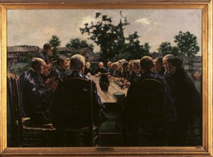 Le repas funéraire - Leon Henri Marie Frederic