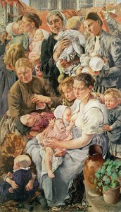 Les Femmes, panneau droit de Les Âges du Travail, 1895