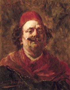Interdiction de fumer (Autoportrait avec fez)