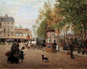 La place de la Gare à Nancy en 1887
