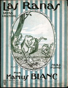 Grenouilles dansant le tango, 1914 (illustration)