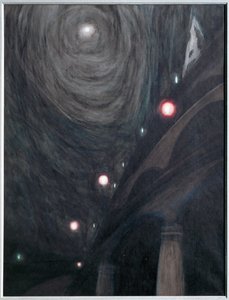 Clair de Lune et Lumieres. Gouache on paper … (gouache on paper) - Leon Spilliaert