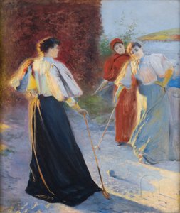 Une partie de croquet - Leon Wyczolkowski