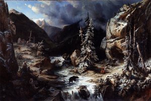 Vue prise sur le chemin de la Maladetta - Leonard Alexis Dalige de Fontenay