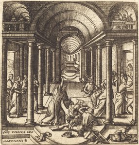 Le Christ chasse les changeurs du temple - Leonard Gaultier
