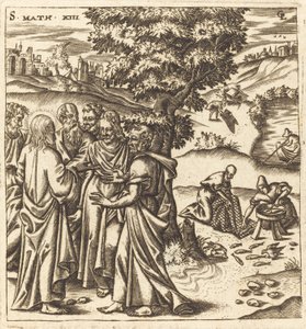 Le Christ raconte à ses disciples la parabole du filet