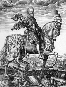 Henri IV (1553-1610) roi de France de 1589 à 1610, gravure de Léonard Gaultier