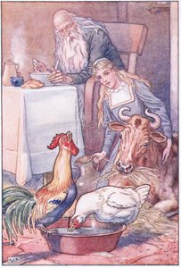 Jolis poussins et vache tachetée, quelle sera notre réponse maintenant - Leonard Leslie Brooke