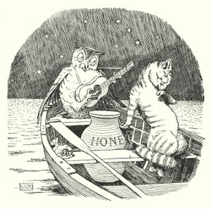 Le Hibou et le Chat (lithographie)