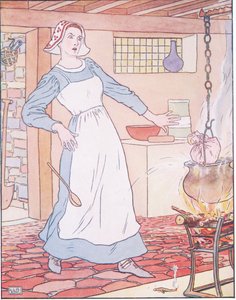 Tom a été remué dans le pudding et attaché dans un tissu - Leonard Leslie Brooke