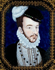 Portrait de Charles IX, roi de France (1550-1574). Peinture de Leonard Limosin - Leonard Limosin