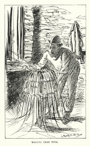 Fabrication de paniers à crabes - Leonard Raven Hill