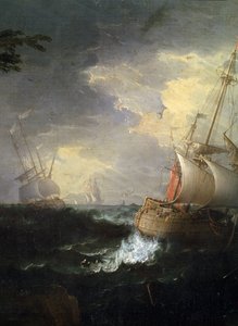 Tempête en mer (détail) - Leonardo Coccorante