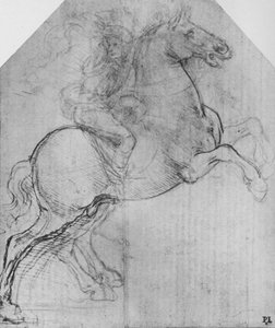 Un cavalier sur un cheval cabré, vers 1480, 1945