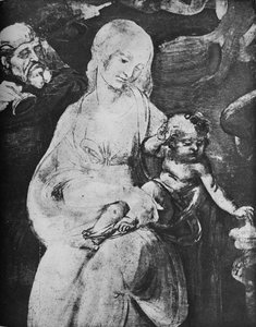 Adoration des Mages - Vierge et Enfant, vers 1481