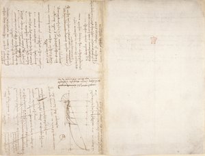 Arundel 263, f.226v, f.229 Notes et diagramme du 