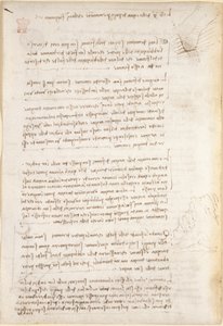 Arundel 263, f.25v Notes et croquis sur l