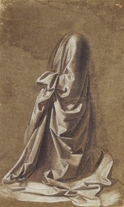 Étude de draperie pour une figure agenouillée
