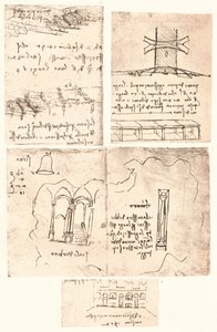 Quatre dessins topographiques, c1472-c1519 - Leonardo da Vinci