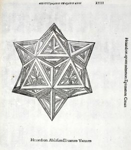 Hexacèdre tronqué élevé vide, illustration de 