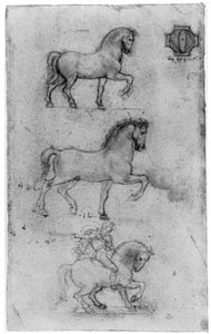 Études pour le monument Trivulzio, vers 1508, 1954 - Leonardo da Vinci