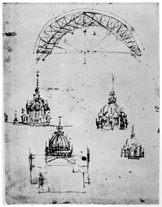 Études pour la coupole centrale de la cathédrale de Milan, fin du XVe siècle, 1954