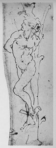 Étude pour un Saint Sébastien, vers 1480, 1945 - Leonardo da Vinci