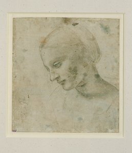 Tete de femme presque de profil … - Leonardo da Vinci